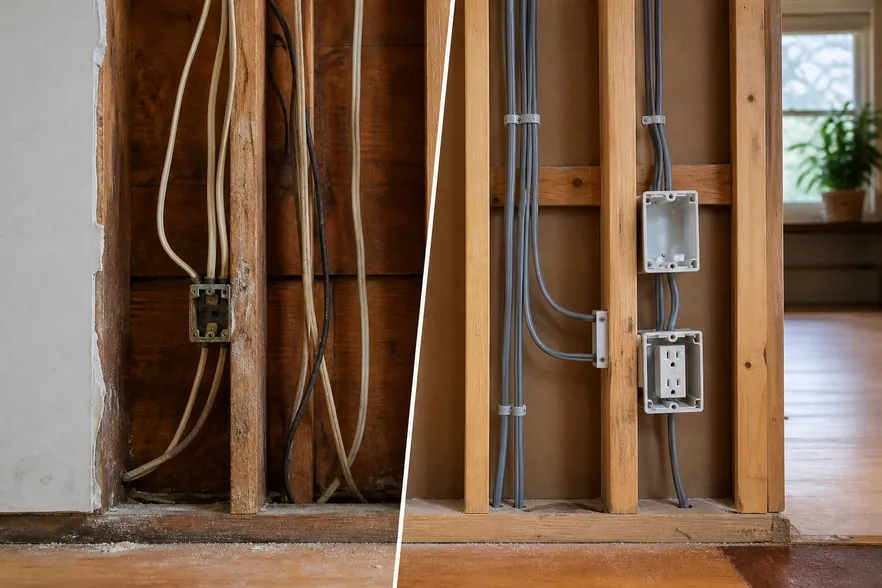 House rewiring during a Cape Town renovation